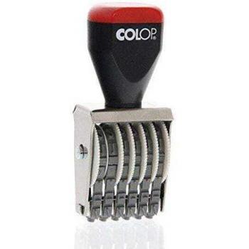 COLOP 04006 6-Digit Numbering Tool, 4mm Rubber Stamp