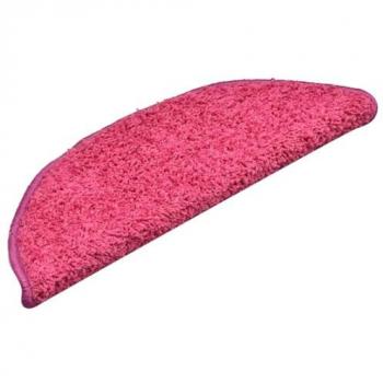 VidaXL Sound-Dampening Stair Mats 30 pcs Pink 56x17x3 cm