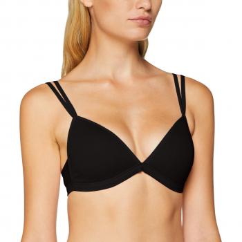 Skiny Damen Triangel BH Essentials gepaddet, Schwarz, 70B