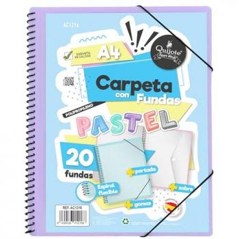 Carpeta Flexible A4 con Fundas de Plástico