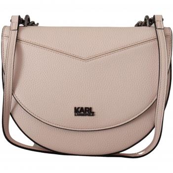 Light Pink Mauve Leather Shoulder Bag