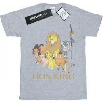 Disney Cotton T-Shirt 7-8 Anni Re Leone Bianco