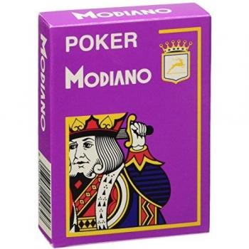 Modiano 484 Poker Crystall Karten – 4 Lila Indizes