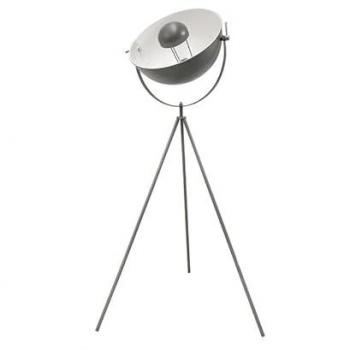 Silumen Lámpara Trípode en Metal Gris y Blanco 145 cm