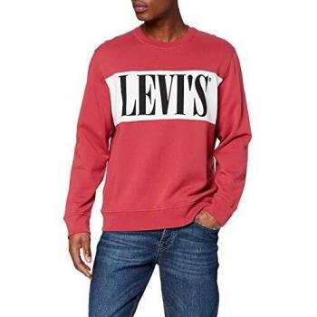 Sweat-Shirt Levi's Colorblock Rouge, X-Large Homme