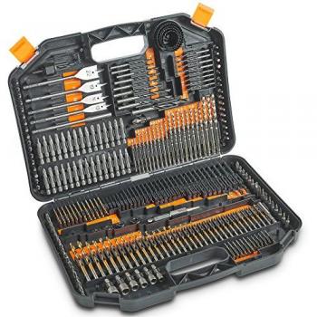 Titanium HSS 246-Piece Drill and Screwdriver Bit Set