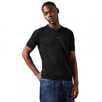 Burton Men's Short Sleeve Cable Knit Polo