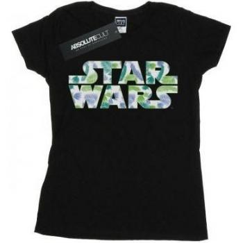 Camiseta de algodón para mujer Star Wars con logo Palm