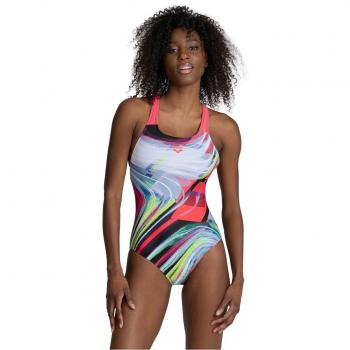 Costume Intero Donna Arena Taglia 42 Visual Waves Pro Blu