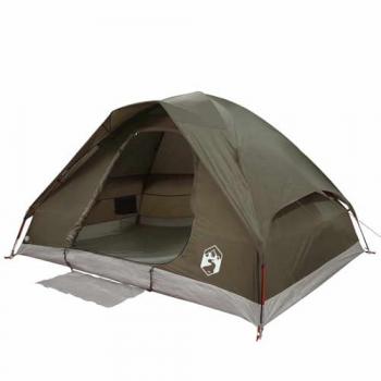 Abri de camping dôme 2 personnes, modèle marron imperméable