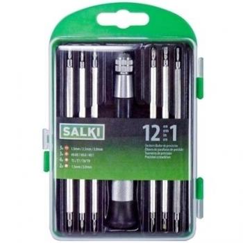 Conjunto de 7 Destornilladores Precision SALKI 8656911 – Accesorios Esenciales para Reparación de Electrónica y Relojería