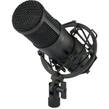 Renkforce CU-4 USB Studio Microphone with Cable, Hard Case, and Shock Mount