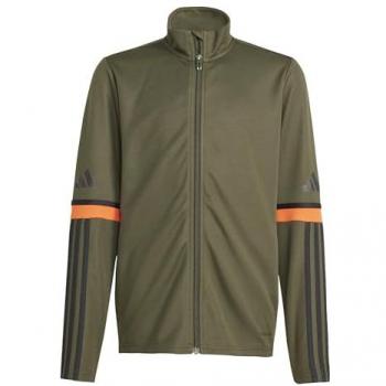 Adidas Squadra 25 Black/Orange Training Tracksuit Jacket, Night Cargo Design for Ages 9-10 (Youth)