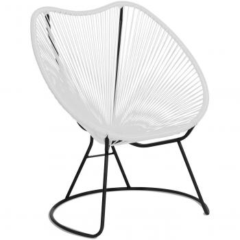 Lo+DeModa Luna Sedia in Plastica Bianco