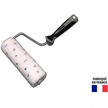 Rouleau souple avec manchon en microfibre pour peinture fluide mate et satinée, longueur 180mm