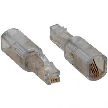 InLine® Twist-Stop, Entwirrer für Kabel von Telefonhörer, schmale kurze Bauform