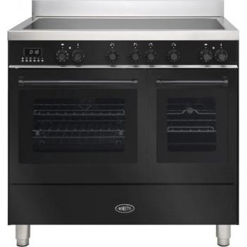 Boretti MLI94DZW Inductie Fornuis met 4-pits en Dubbele Oven
