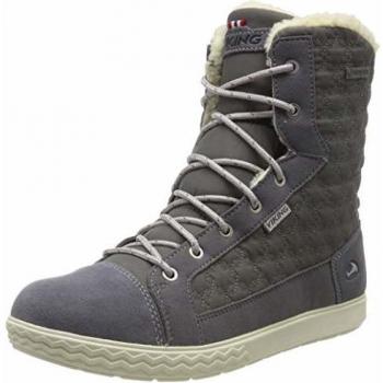 Viking Zip II GTX, Baskets Hautes Fille, Gris