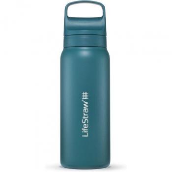 LifeStraw Go Edelstahl Trinkflasche mit Wasserfilter 650ml