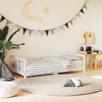 Estructura de cama para niños 80x160 cm de pino blanco