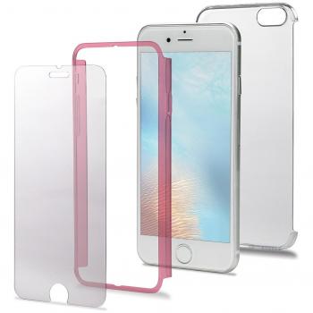 Celly BODY800PK Funda Protectora Rosa Transparente para Móvil