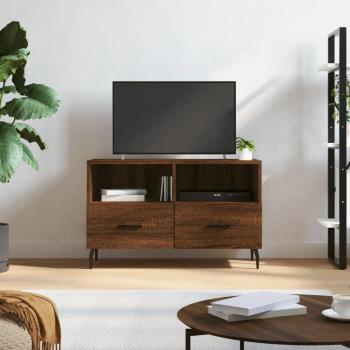 Vidaxl TV Stand Brown Oak 80x36x50 cm Engineered Wood