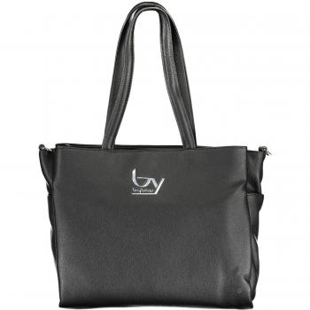 Byblos Elegant Black Handbag Chain Strap