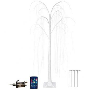 1.8m Interactive White Willow Christmas Tree with Remote and App