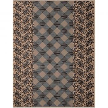 Wohn‑Decke Biederlack Beige 150 x200 cm, 60 % Baumwolle, Samtband‑Einfassung