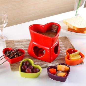 Juego Platos Fruta y Vela Amistad
