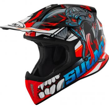 Suomy X‑Wing Snake – casco enduro L nero e rosso