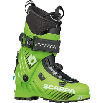 Scarpa F1 Junior Ski Boots, Green Lime, UK 3.5 – Boys Edition