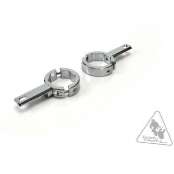 DENALI Supporto LED per Forcella Ø39-49 mm Cromo
