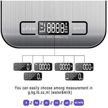 MOSUO Kitchen Scales with USB Rechargeable, Digital Kitchen Scales Batteries Included