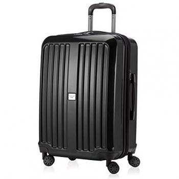 Hauptstadtkoffer X-Berg Hartschalen Rollkoffer 65 cm, 90 Liter, Schwarz Glanz
