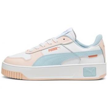 Puma, Carina Street, Zapatillas, Sportwear, Plataforma, Suela Caucho, Cierre Cordones, Mujer, Blanco/Salmon,PU389390_29//
