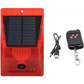 8LED Solar Powered Motion Security Alarm Light