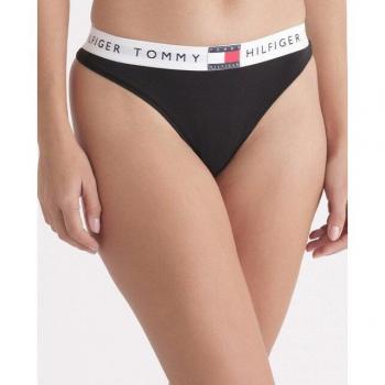 Tommy Hilfiger Damen Stringtanga UW0UW06039 Schwarz
