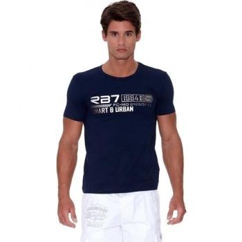 Rivaldi T-Shirt Manga Corta Azul Marino XL