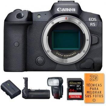 Kit photo complet Canon R5 (BG‑R10, LP‑E6NH, 600EX II‑RT)