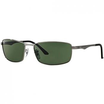 Ray-Ban RB 3498 Rectangular Sunglasses 61 Gunmetal