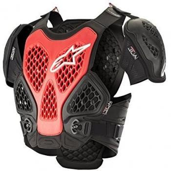 Alpinestars Protector de Pecho MX Bionic Talla M/L Negro-Rojo