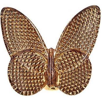 Baccarat 20 Karat Gold Butterfly Decorative Object with Diamonds