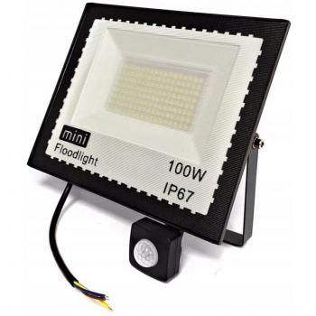 Proiettore da Esterno LED Alogeno 100W con Sensore di Movimento