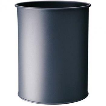 Papelera redonda de metal Durable