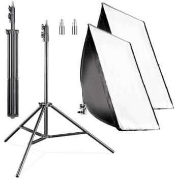 Set de Softbox y Trípodes Walimex Pro para Fotografía