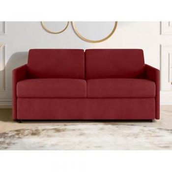 Triple Silla Cama Calife de Tela Roja
