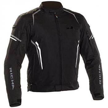 Veste Richa Gotham 2 textile imperméable noire et blanche 5XL