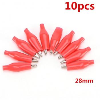 Ensemble de 10 pinces d'essai crocodile en inox