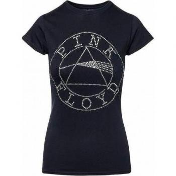 Pink Floyd Vrouwen T-Shirt met Diamanten Logo